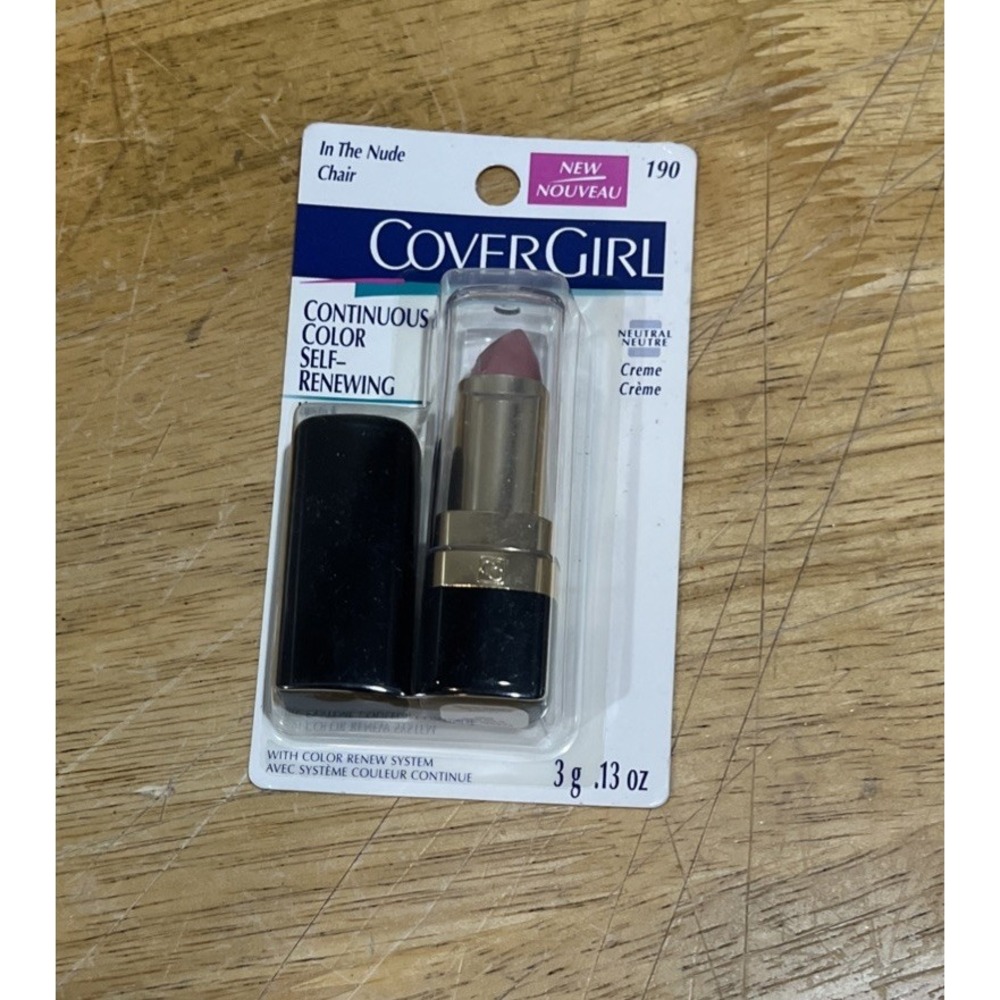 Vintage Covergirl Continuous Color In The Nude 190 Creams Lipstick NOS